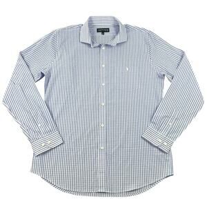 Thomas Payne London Purple White Gingham Check Button Down Shirt Men’s XL